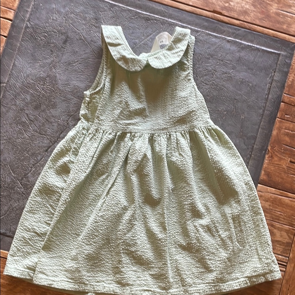 Mint Green Sleeveless Kids Dress